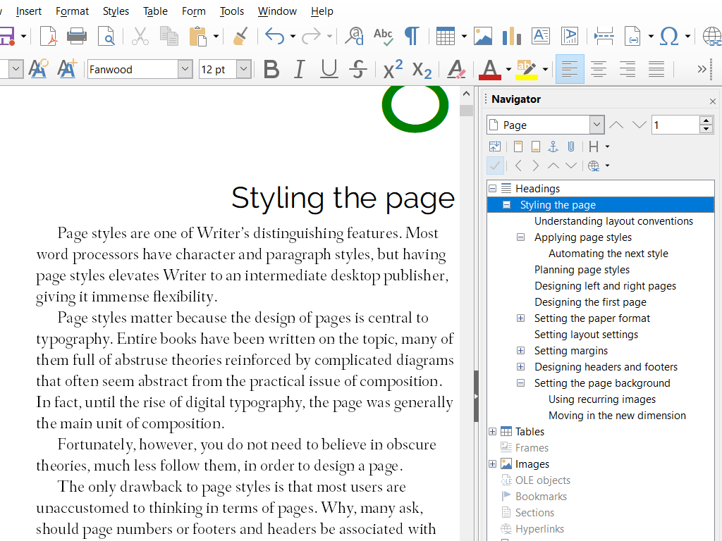 скріншот Writer